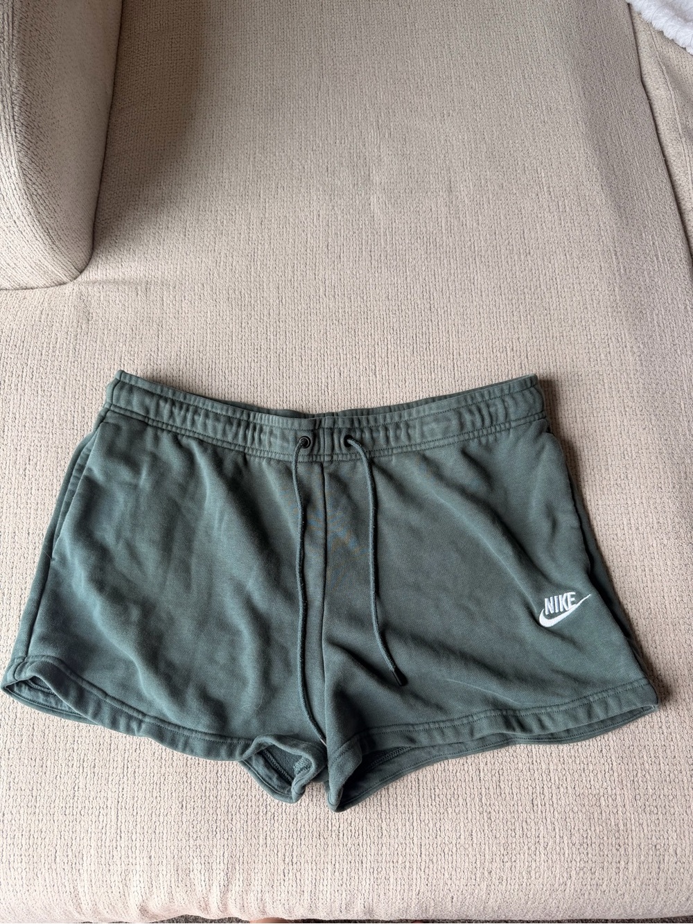 Nike Women’s Olive Green Athletic Fleece Shorts